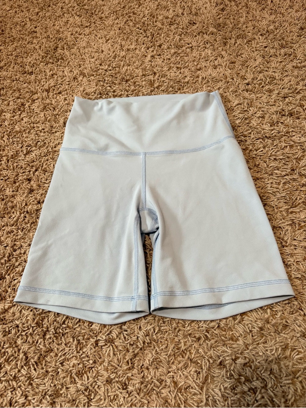 TN Action Aritzia high rise bike shorts 7” women’s size small light blue